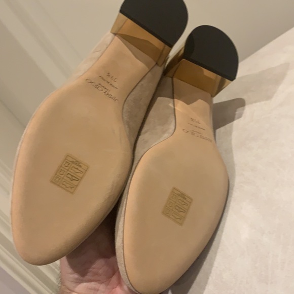 NWOB Jimmy Choo Jessie block heel pump antique rose ( beige ) 39 1/2 - Picture 6 of 10